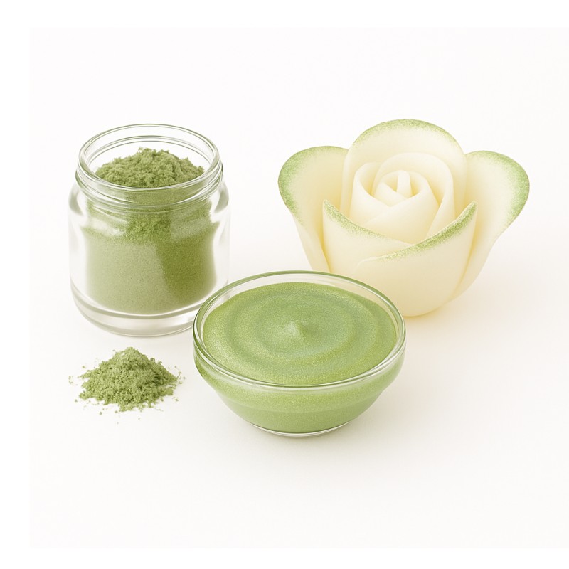 Poudre de Mica Vert Olive Pailleté 20gr