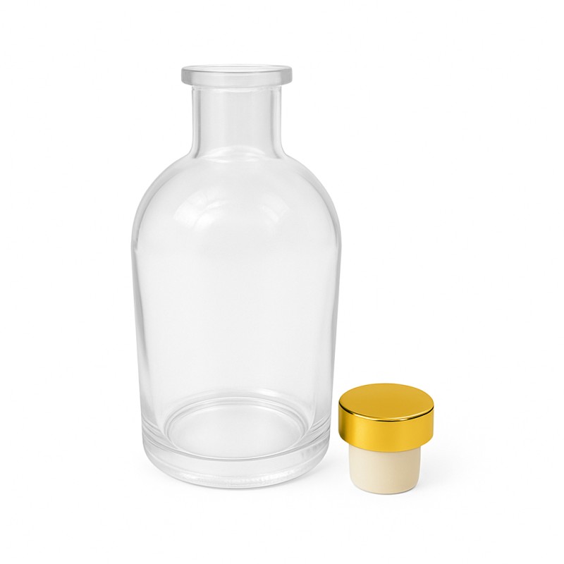 Flacon Diffuseur Rond Transparent 250ml Flacon Diffuseur Rond Transparent 250ml