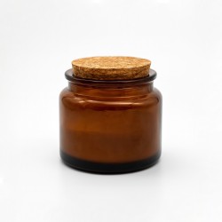 Contenant 100ml Ambré Bouchon Liège