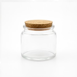 Contenant 100ml Transparent Bouchon Liège