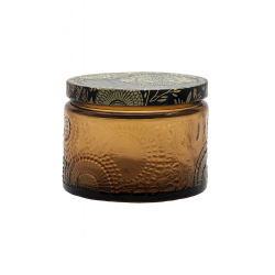 Contenant 100ml Texturé Ambré Bouchon Alu