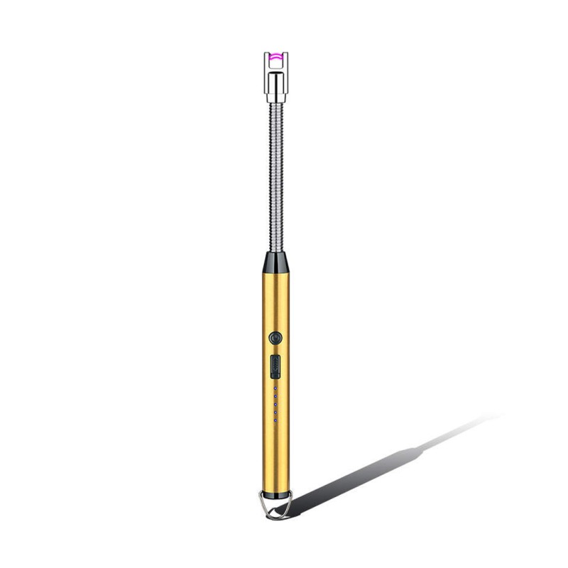Briquet Allume Bougie Electrique Rechargeable Or