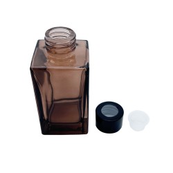 Flacon Diffuseur Carré Ambré 100ml 2