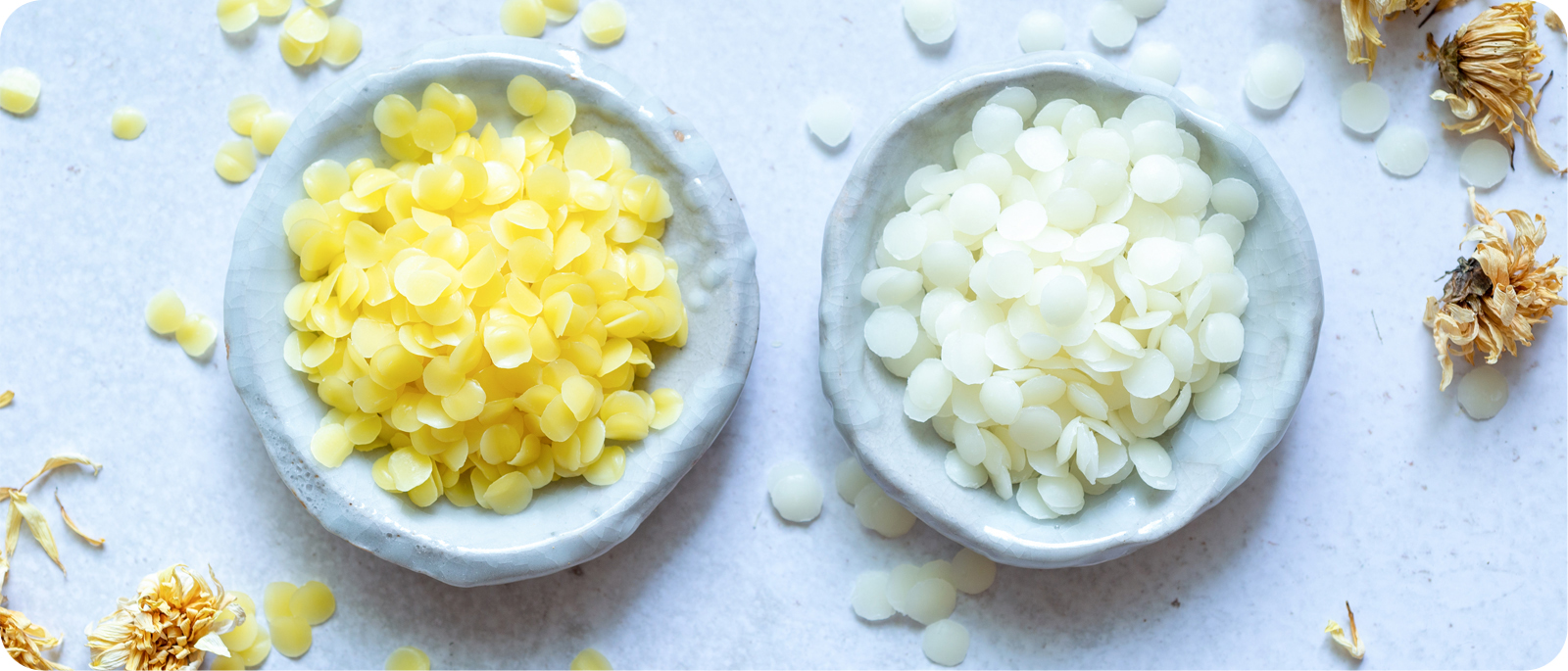Cire d'abeille blanche pour bougie