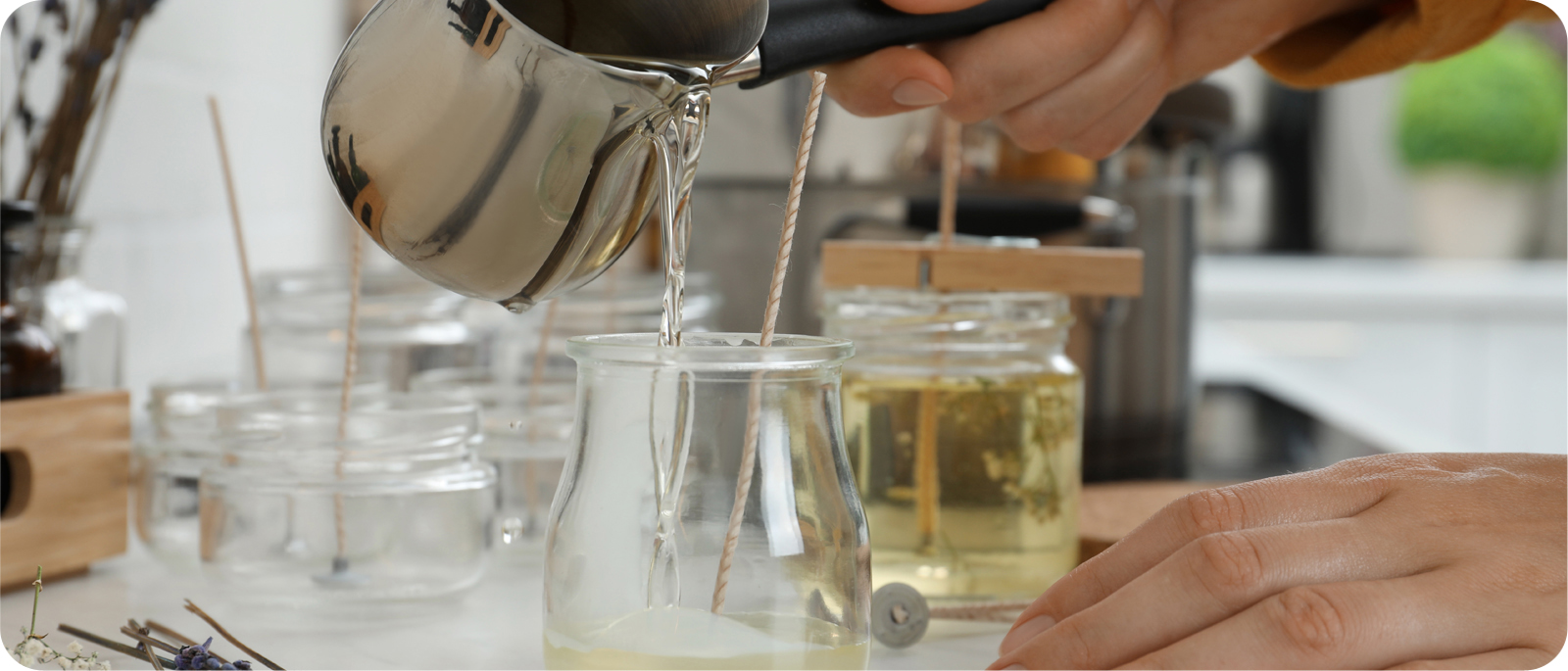 Les cires de soja pour bougies et fondants