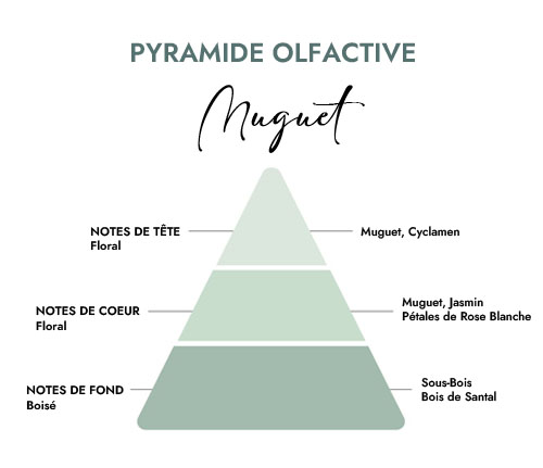 Pyramide olfactive parfum bougie muguet